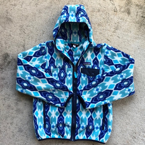 Patagonia Tops - Patagonia Snap T Hoody Small Blue Fleece Jacket